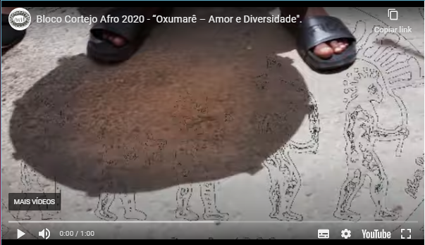 Bloco Cortejo Afro 2020 - “Oxumarê – Amor e Diversidade".